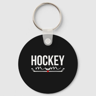Hockey Mom Of A Hockey Player Proud Ice Hockey Pla Key Ring