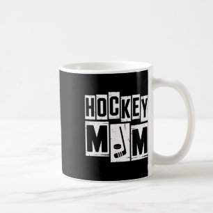 Hockey Mom Retro Women Hockey Lover Mommy Mom Moth Coffee Mug