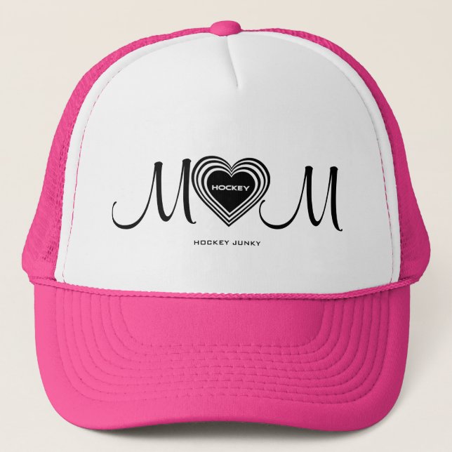 HOCKEY MOM TRUCKER HAT (Front)