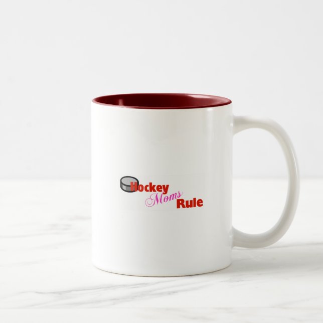 Hockey Moms Rule Coffee Mug (Right)