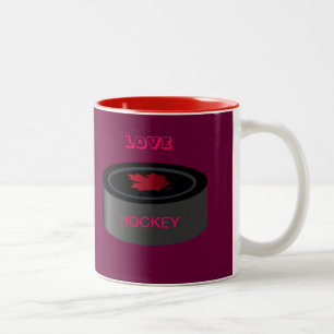 Hockey mug. Two-Tone coffee mug