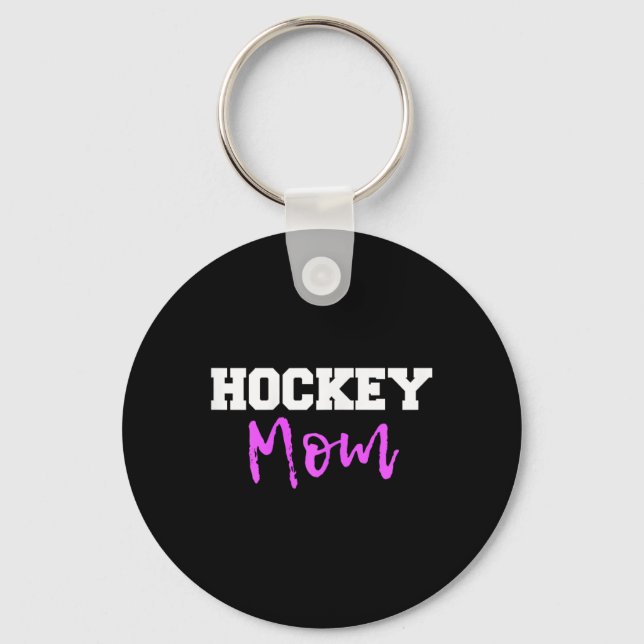 Hockey Mum Christmas  Key Ring (Front)