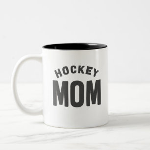Hockey Mum Digital Art Design2 Two-Tone Coffee Mug
