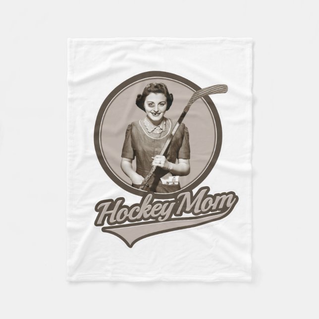 Hockey Mum Fleece Blanket (Front)