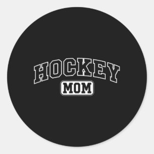 Hockey Mum Funny Athletic Lettering Mothers Day Classic Round Sticker