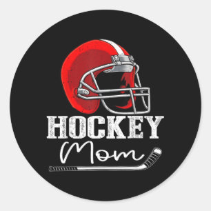 Hockey Mum Funny Hockey Player Mum Classic Round Sticker