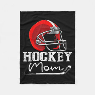 Hockey Mum Funny Hockey Player Mum Fleece Blanket