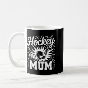Hockey Mum Heart Family Mothers Day Hockey Lover Coffee Mug