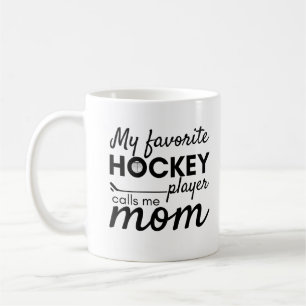Hockey mum mug favourite player black