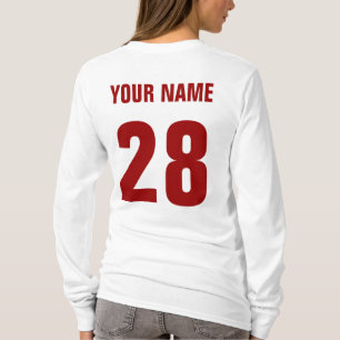 Hockey Mum Name & Number Back Print Tee