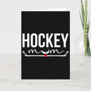 Hockey Mum Of A Hockey Player Proud Ice Hockey Pla Card