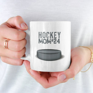 Hockey Mum Player Number Cute Simple Coffee Mug