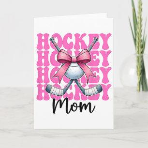 Hockey Mum Street Hockey Mum Mama Mother's Day Coq Card