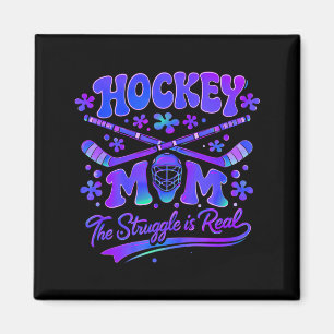 Hockey Mum The Struggle Is Real Goalie Mask Sticks Magnet