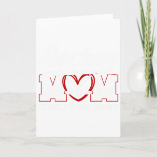 Hockey Mum Tired Frozen Broke Ice Hockey Player Mo Card