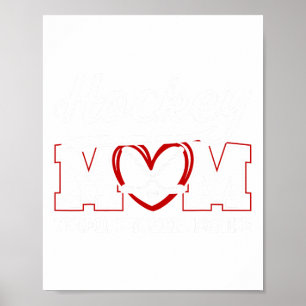 Hockey Mum Tired Frozen Broke Ice Hockey Player Mo Poster