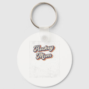 Hockey Mum Vintage Rainbow Key Ring