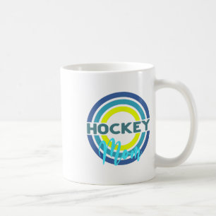Hockey Mum With Modern Hockey Circles Coffee Mug