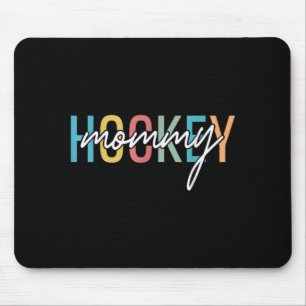 Hockey Mummy Retro Vintage Hockey Player Lover Mouse Pad