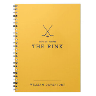 Hockey Name Spiral Notebook