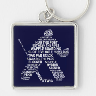 Hockey Netminder Key Chain