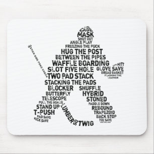 Hockey Netminder Mouse Pad
