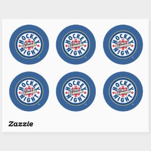 Hockey Night in Canada Logo Classic Round Sticker