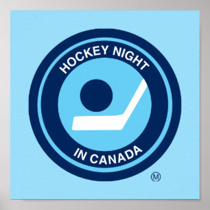 Hockey Night in Canada Retro Logo Poster