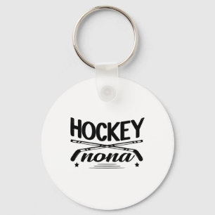 Hockey Nona Funny Nona Hockey Player  Key Ring