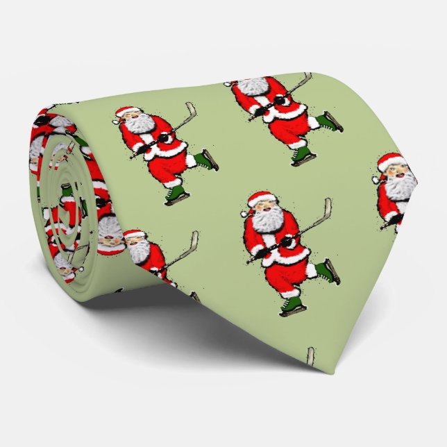Hockey Novelty Christmas gifts Neck Tie (Rolled)
