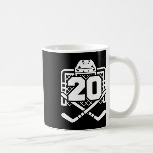 Hockey Number 20 Jersey Funny Hockey Player Game D Coffee Mug
