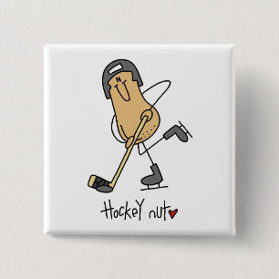 Hockey Nut T-shirts and Gifts 15 Cm Square Badge