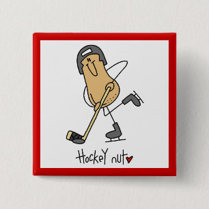 Hockey Nut T-shirts and Gifts 15 Cm Square Badge
