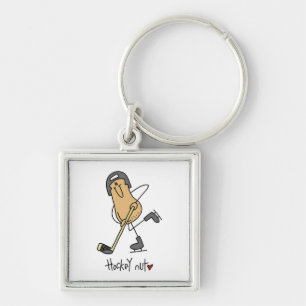 Hockey Nut T-shirts and Gifts Key Ring