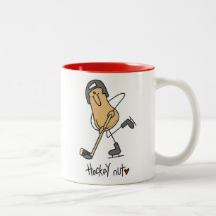 Hockey Nut T-shirts and Gifts Two-Tone Coffee Mug