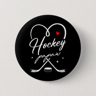 Hockey Papaw Hockey Player Family Matching 1 6 Cm Round Badge