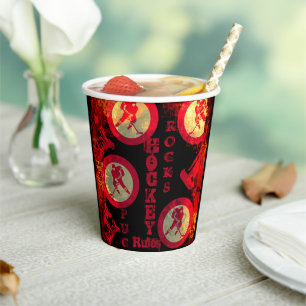 Hockey           paper cups