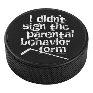 Hockey Parental Behaviour Form Puck