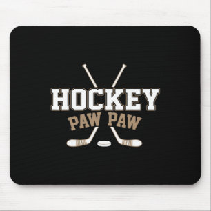 Hockey Paw Paw Vintage Hockey Lover  Mouse Pad