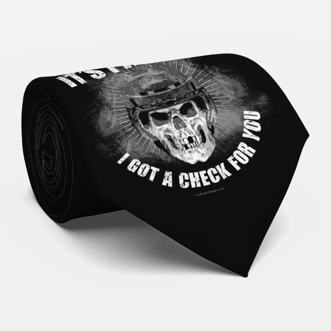 Hockey Payday Neck Tie (Rolled)