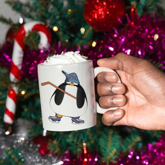 Hockey Penguin Coffee Mug (Creator Uploaded)