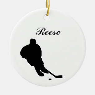 Hockey Personalised Christmas Ornament