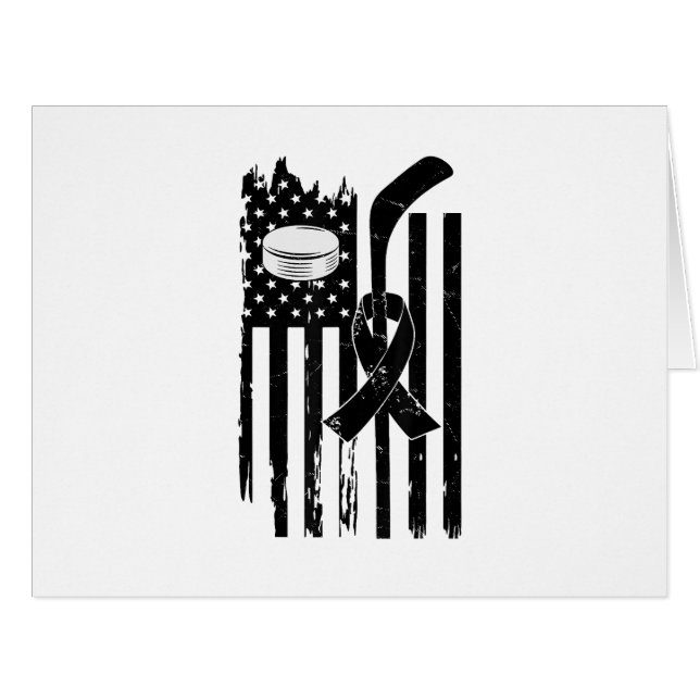 Hockey Pink Ribbon Breast Cancer Awareness Sport L (Front Horizontal)