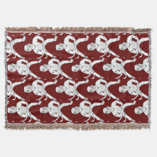 Hockey Pit Bull Throw Blanket