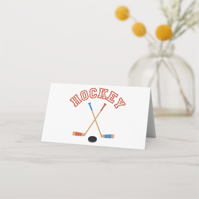 Hockey Place Card (Front)