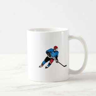 Hockey Player 4th Of July Cool Patriotic American Coffee Mug