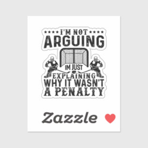 Hockey Player Arguing Gift Funny Hockey