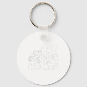 Hockey Player Best Pucking Dad Ever Hockey Father Key Ring