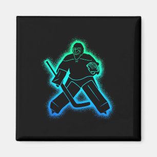 Hockey Player Goalkeeper Men Boys Ice Hockey Goali Magnet