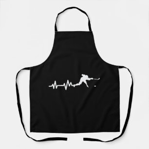 Hockey Player Heartbeat Ice Hockey Apron